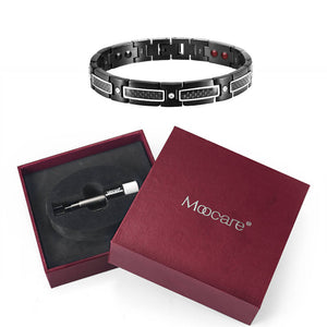 Moocare® | "DIAMOND" Bracelet Thérapeutique en Acier Inoxydable & Céramique