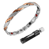 Moocare woman bracelet and bangles silver rose gold magnetic bracelet health for women stainless steel bracelet chain