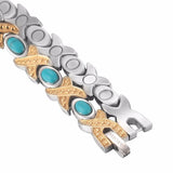 Moocare stainless steel magnetic bracelet bohemian for women trendy strand bracelets jewelry ladies wrist chain accessories